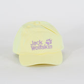 Kids Jack Wolfskin Baseball Cap 1901011 Organic Cotton Yellow Casual Hat